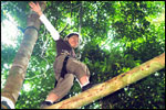 High Ropes Course - High Log Traverse